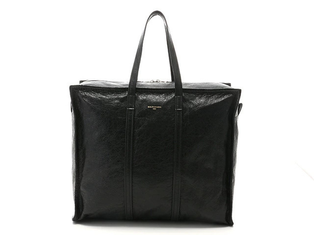 Balenciaga Tote Bag Bazaar Shopper L Calf Black